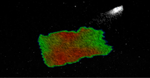 A first glimpse at the Galaxy’s magnetic field in 3D