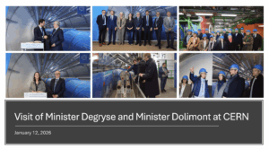 Belgian ministers at CERN