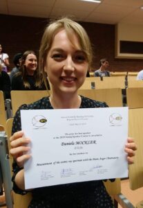 Dr. Daniela Mockler wins Belgian Physics Society prize for her work on the Pierre Auger experiment